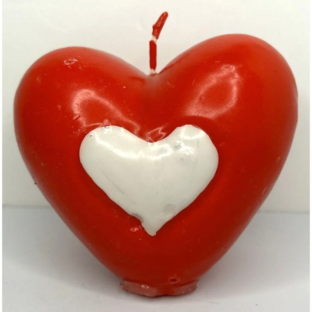 Vintage Valentine's Day Love Heart Decorative Candle‎ 4